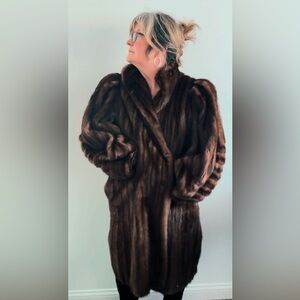 LUCURY REAL MINK FUR COAT